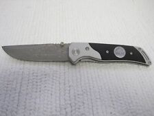 Puma Tec Damascus Steel Black Scales Folding EDC Pocket Knife FAST SHIPPING picture