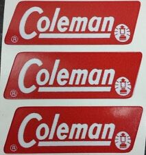 THREE (3) NEW COLEMAN REPLACEMENT STICKER LABEL DECAL LANTERN STOVE 1962-1964 picture