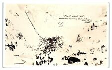 RPPC Trail of '98 Klondikers ascend Chilkoot Pass, Alaska Gold Rush Postcard 6I2 picture