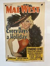 Vintage Mae West Poster : Every Day’s A Holiday 1938 Vintage Original picture