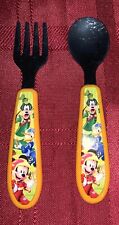 LEARNING CURVE 2009 Mickey Mouse & Friends  Utensils Fork Spoon picture