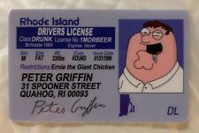 Peter Griffin Family Guy Rhode Island Drivers License Novelty ID Animated Stewie picture