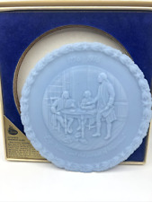 Fenton 1974 Blue Bicentennial Plate ~ Life Liberty and The Pursuit Of Happiness picture