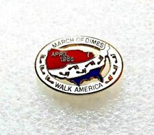 March of Dimes Walk America Collector Lapel Pin - April 1985 picture