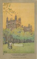 1914 Arts & Crafts Chicago University Harper Library Volland Sater Postcard picture