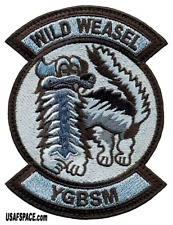 USAF 6TH WEAPONS SQ -6 WPS- WILD WEASEL -YGBSM- ACC -Nellis AFB, NV- VEL PATCH picture