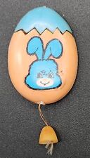 WORKING PULL CORD Pin EASTER BUNNY & Chick & RABBIT w/ EGGS PIN picture