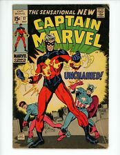 Captain Marvel #17 1969 GD/VG New Costume Captain America Marvel Comic Comics picture