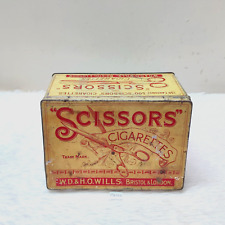 1930s Vintage WD & HO Wills Scissors Cigarette Advertising Tin Box England CG555 picture