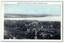 1940 Bird's Eye View From Mt. Lookout Glenwood Minnesota MN Posted Tree Postcard picture