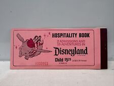 1972 Disneyland Hospitality Ticket Book 2 Admissions 15 Adventures Child 80-8 picture