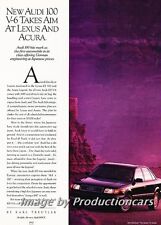 1992 Audi 100 V6 Original Advertisement Print Art Car Ad J753 picture