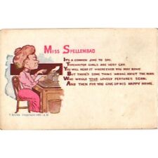 1905 Miss Spellembad Valentines Day Hate Humor Postcard Unposted V Series picture