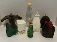 Vintage Lot Of 7 Avon Bottles Cologne Perfume Aftershave Radio Truck Mallard picture