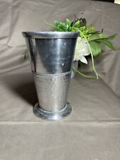  7” Decorative Vase Metal Silver Tone Mirrored Julep Orchid Vase by Debi Lilly picture