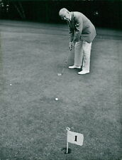 King Gustaf VI Adolf playing golf - Vintage Photograph 2325385 picture