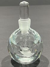 Vintage Orrefors Sweden Crystal Art Glass Perfume Bottle Signed & Numbered picture