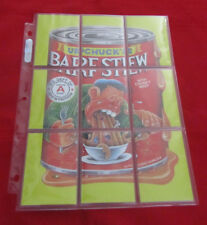 2011 LOST WACKY PACKAGES 3RD SERIES CHECKLIST SET 9/9 BARF STEW @@ SUPER RARE @@ picture