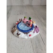 Lemax winter hot tubbing snow village accessory hot tub xmas picture