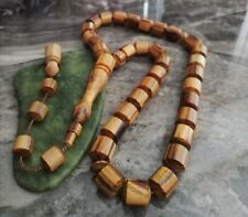 REAL Agarwood Oud Tree Islamic Prayer 33 beads Tasbih Misbaha,12x10mm Smell Good picture