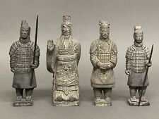 Marvelous Vintage Set of 4 Old Chinese Dynasty Judges and 2 Body Guard On Duty picture