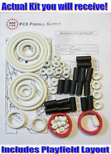 1994 Bally/Midway World Cup Soccer Pinball Machine Rubber Ring Kit picture