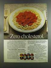 1982 Ragu Homestyle Sauce Ad - Zero Cholesterol picture