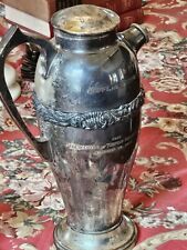 WW2 VT-7 Water Pitcher Silver/Copper Engraved From Officers Torpedo 7 Trophy  picture