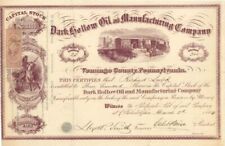 Dark Hollow Oil and Manufacturing Co. - Stock Certificate - Oil Stocks and Bonds picture