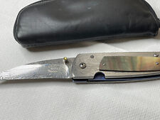 Ed Chavar One Of 3 / Damascus Blade & Handle, Plus Mother Of Pearl picture