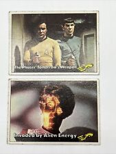 1976 Topps STAR TREK Trading Card Lot  #8 & 83 Invaded By Alien Energy Phaser M picture