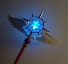 Glowing 120cm Card Captor Sakura Kinomoto Star Cane Magic Wand Cosplay Prop Gift picture