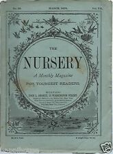 The Nursery Magazine 1870 Illustrated / Never Play with Fire-Arms  picture