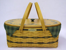 Longaberger 1999 Traditions Generosity Picnic Basket Lid, Fabric, 2 protectors  picture