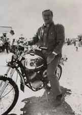 Western Actor John Wayne Sitting on Motorcycle Picture Photo Print 4