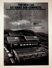 1982 TOA Mixer Sound System Consoles RX-7 RX-5A RX-6A - Vintage Ad picture