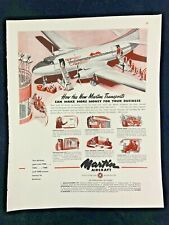 Martin Aircraft 202 Magazine Ad 10.75 x 13.75 Stewart Dougalls Popular Fiction picture