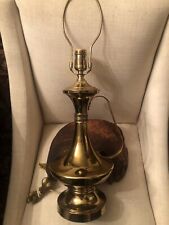 Vintage Brass Rare Example Wescal Hollywood Regency Lamp Approx 25.5” Tall picture