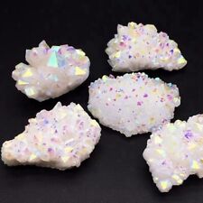 60-80g Natural Quartz Plating Colorful Crystal Stone Cluster Reiki Healing Decor picture