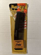 New NOS VTG Imperial By Ace Hard Plastic Unbreakable Black #320 Comb Sealed picture