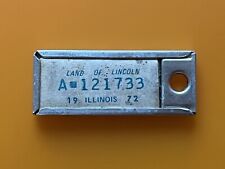 1972 Illinois Disabled American Veterans License Plate Idento Key Tag DAV IL picture