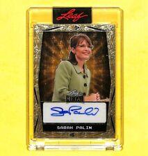 2023 Leaf Metal Celebrity Sarah Palin 1/1 Gold Vinyl Auto Autograph Card picture