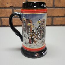 Vintage 1992 Budweiser Christmas Beer Stein Clydesdale Holiday Mug  C Series picture