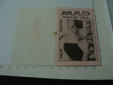 Original MAD FREAKS u.s.a NEWSLETTER fall '81 #6 -- the early Mad Zine - picture