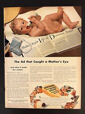 Dextrose VTG 1940s Print Add 10x13 Baby Food Colorful picture