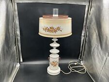 VTG Underwriters Laboratories Metal Toleware Style Table Lamp With Shade picture