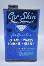 Vintage Car Skin Blue Diamond 4 in 1, Size Pint, feels 3/4 full-Made in USA picture