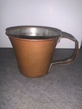 Antique COPPER Mug Cup Stein Primitive OLD Large picture