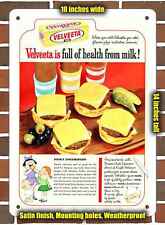 Metal Sign - 1964 Kraft Velveeta Cheeseburgers- 10x14 inches picture