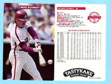 1989 Tastykake Phillies Postcard #20 Mike Schmidt  Box 710 picture